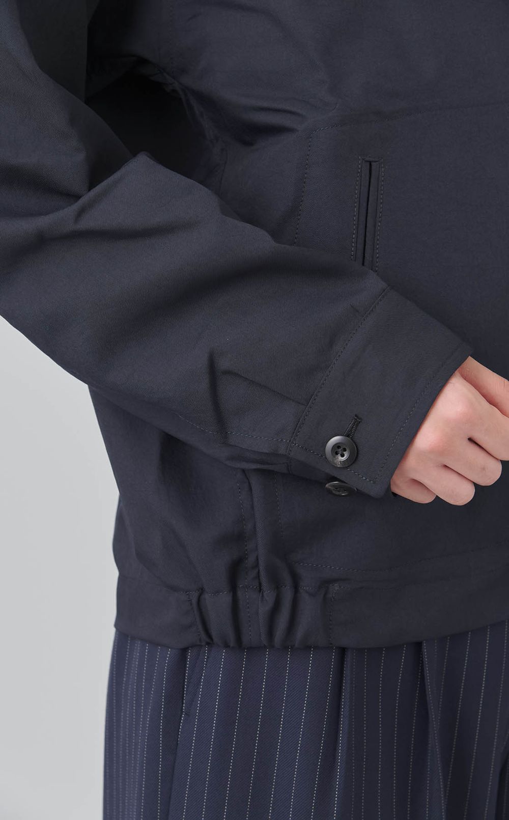 ポリエステルショートカバーオール