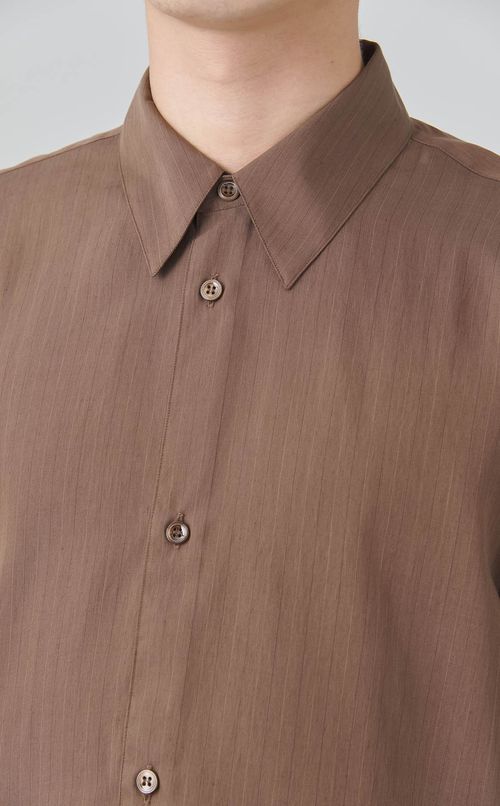 ピンストライプオーバーサイズドシャツ