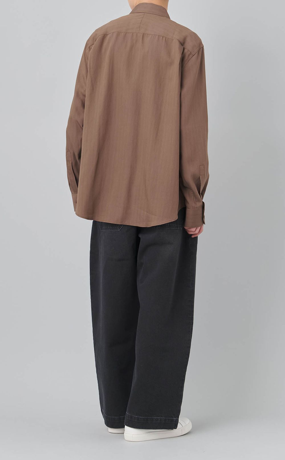 シングルプリーツデニムパンツ