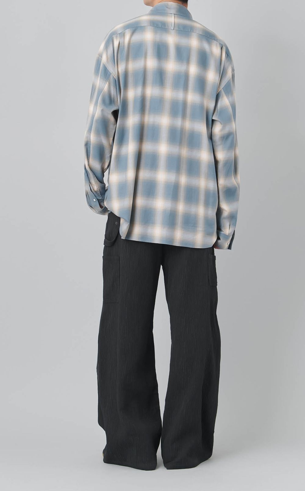 リラックスオンブレチェックシャツ