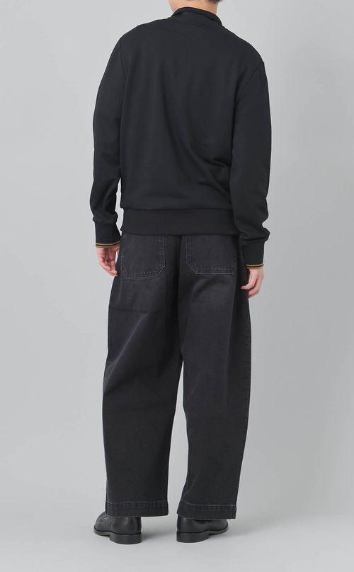 ハーフジップスウェットシャツ