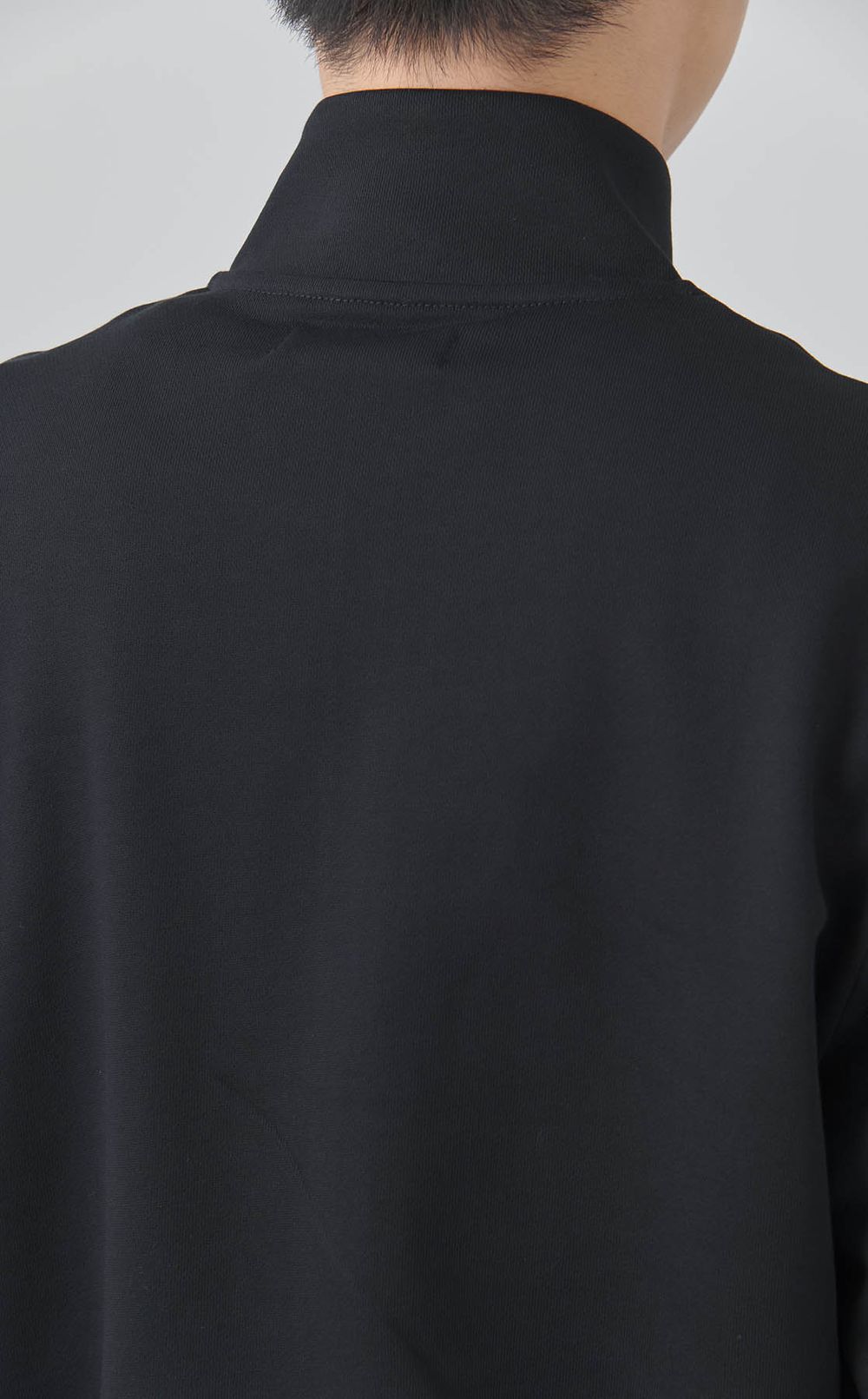 ハーフジップスウェットシャツ