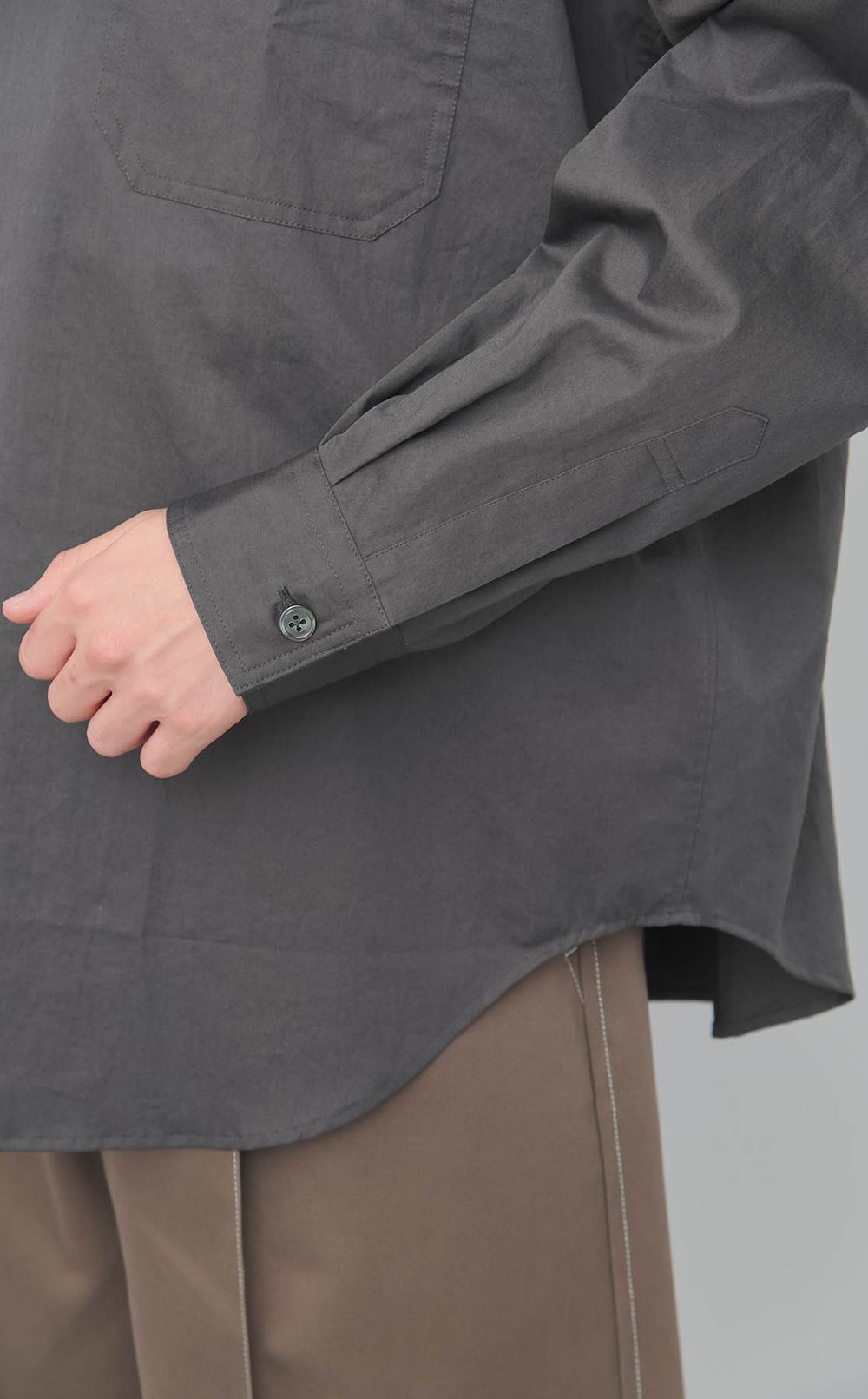 ラッププルオーバーシャツ