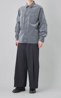 ストーンウォッシュデニムシャツ
