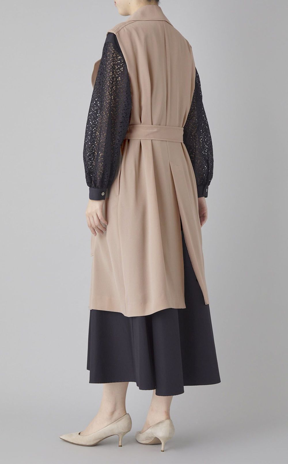 ラップデザインロングジレ