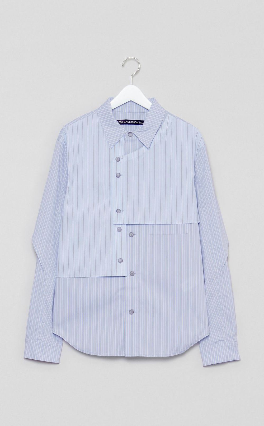 ストライプレイヤードシャツ