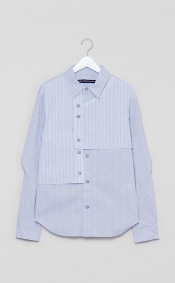 ストライプレイヤードシャツ