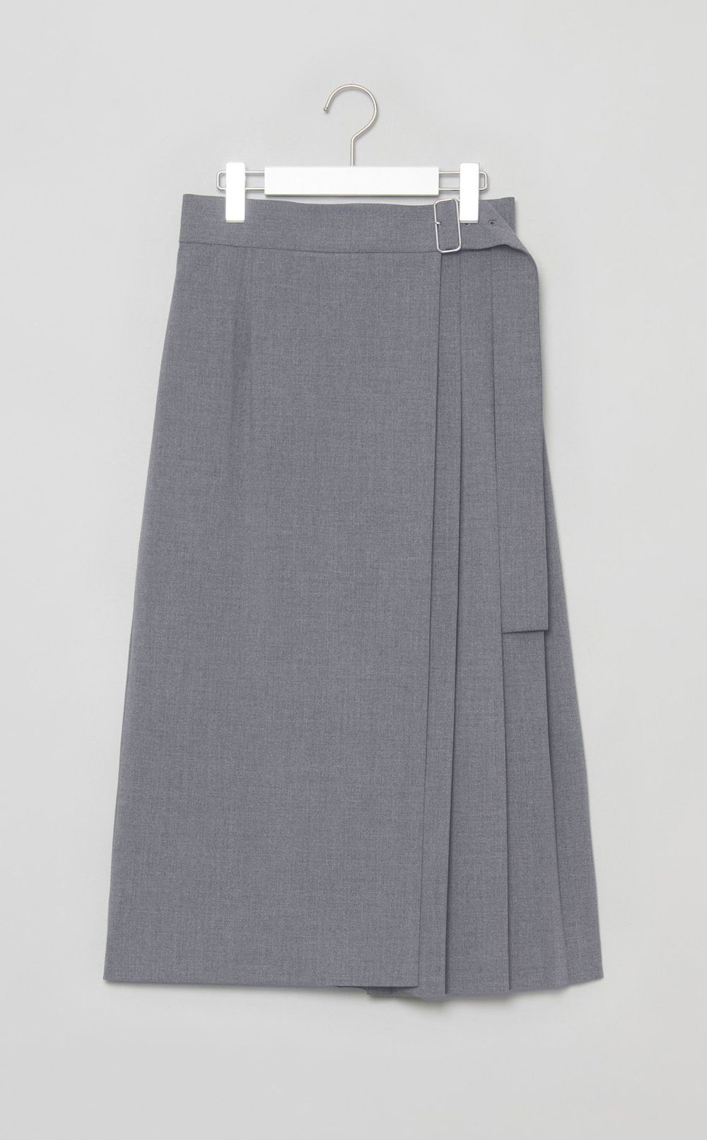 ウールライクアシンメトリープリーツスカート
