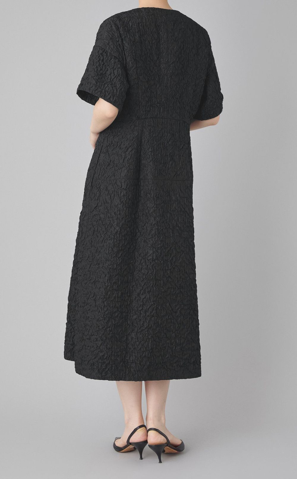 ジャガード前開きワンピース