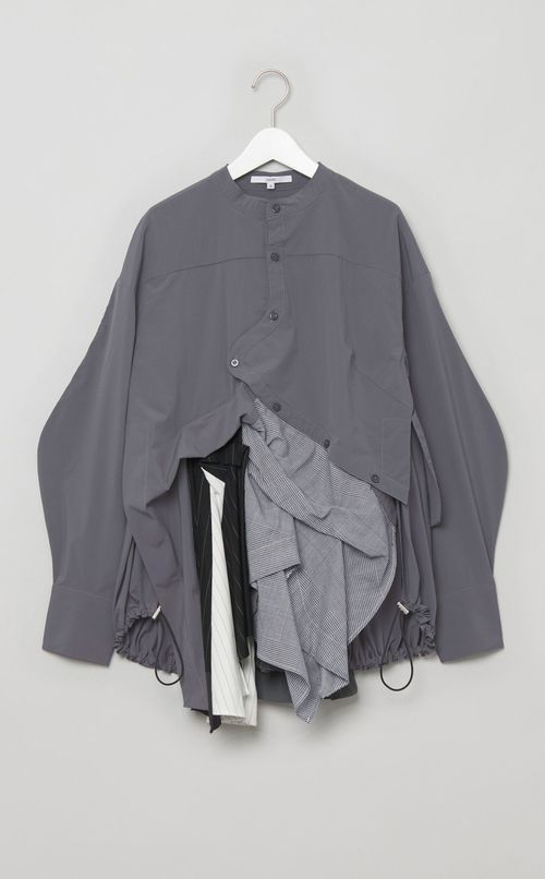 パターンミックスオーバーシャツ