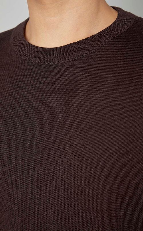 シルクウールプルオーバーニット