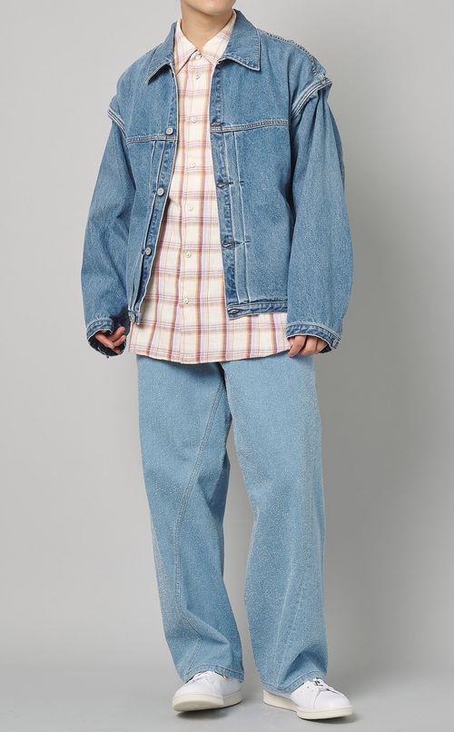 チェックグラデーションシャツ