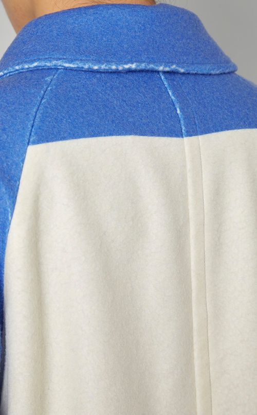 フェルトボーダーコート