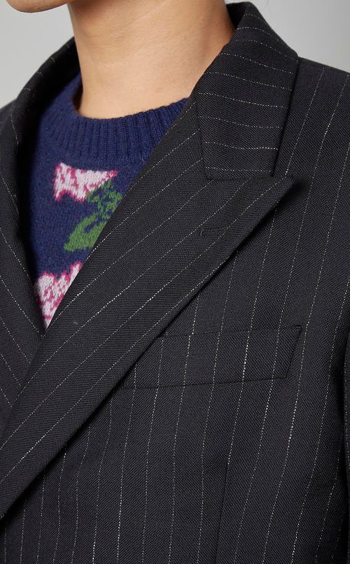 ストライプダブルジャケット