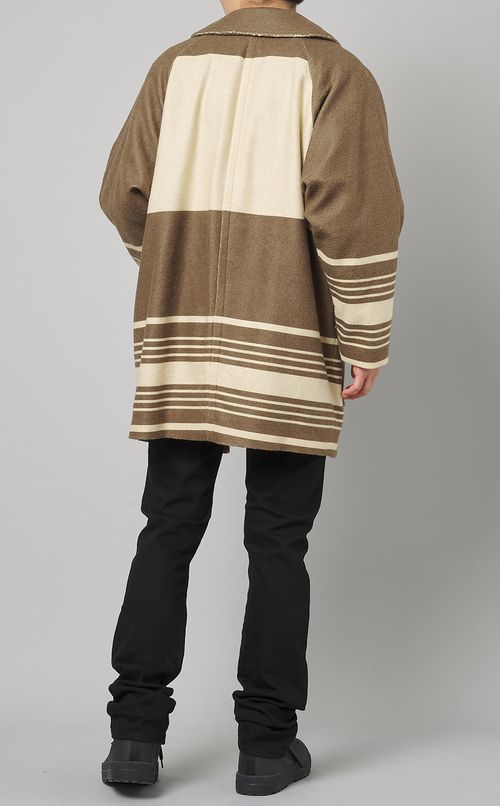 フェルトボーダーコート