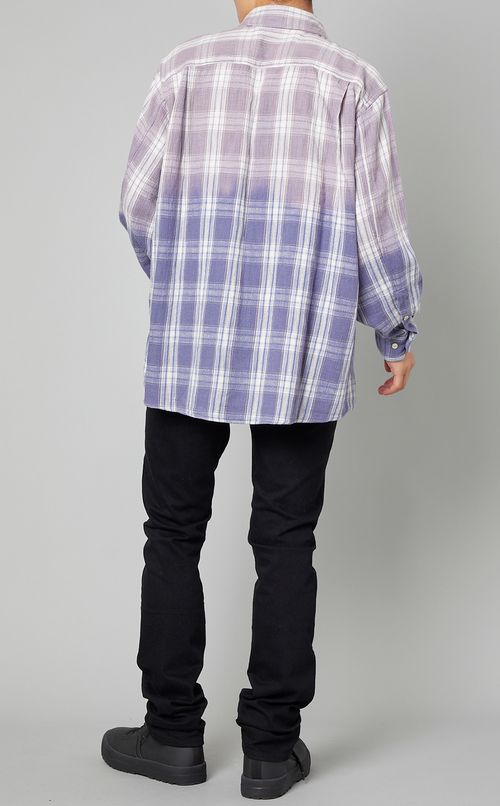 チェックグラデーションシャツ