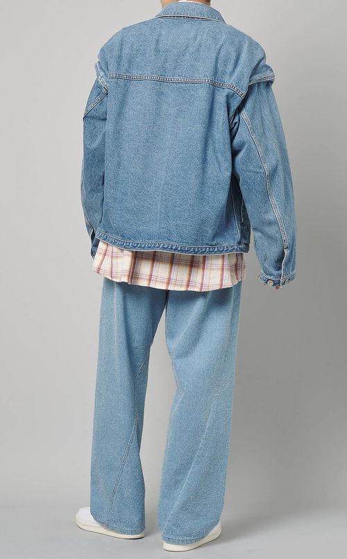 オーバーショルダーデニムジャケット