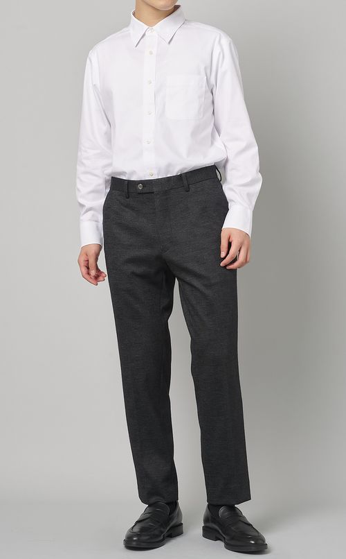 グレンチェックテーパードパンツ