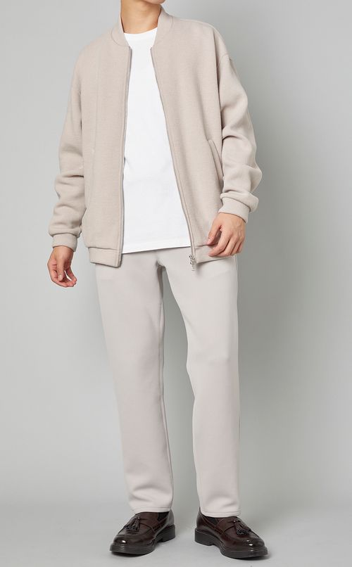 ニットジップジャケット