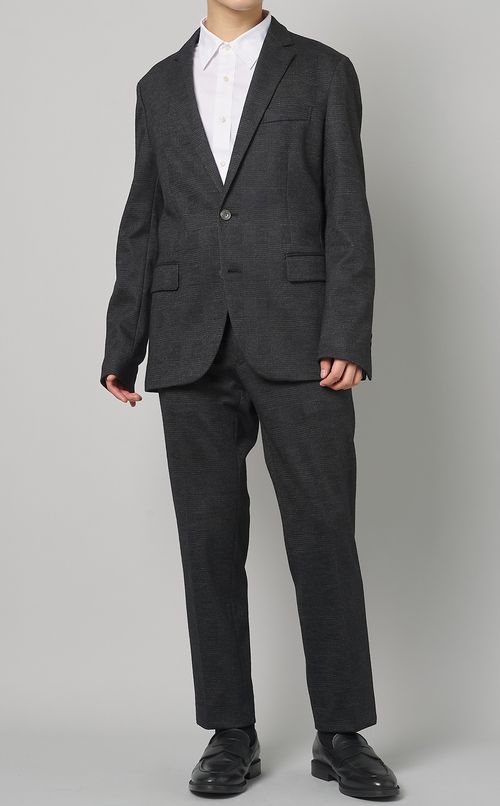 グレンチェックテーパードパンツ