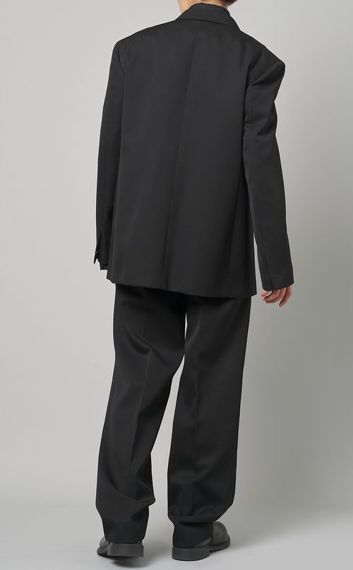 ウールギャバシングルジャケット