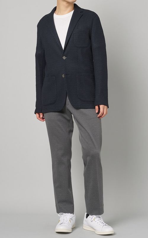 メッシュジャガードジャージジャケット