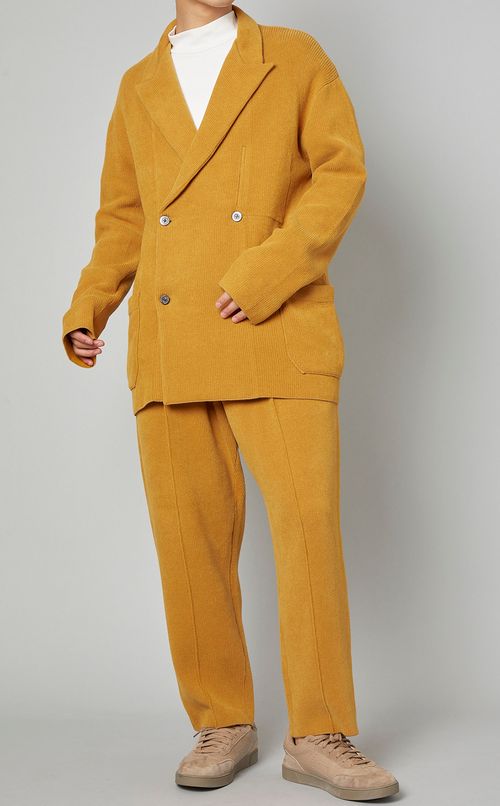 コットンウール1タックパンツ