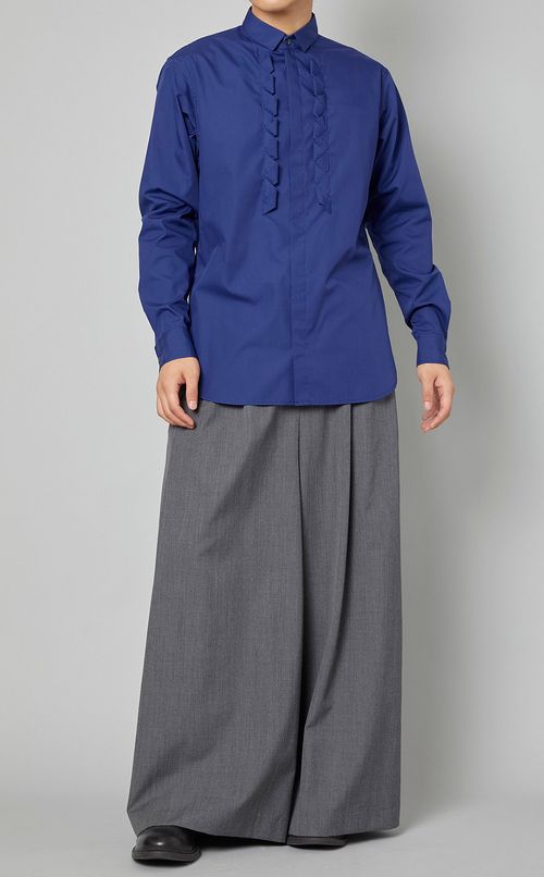 ブロードフリルタックシャツ