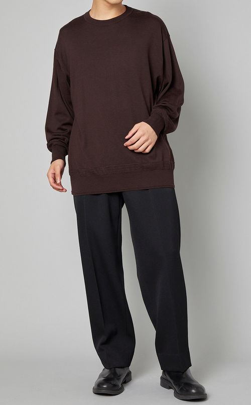 シルクウールプルオーバーニット