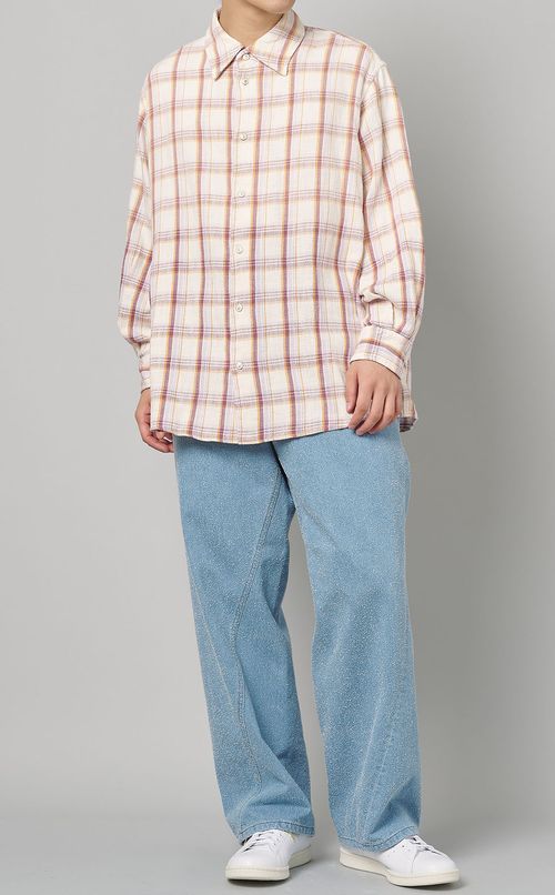 チェックグラデーションシャツ