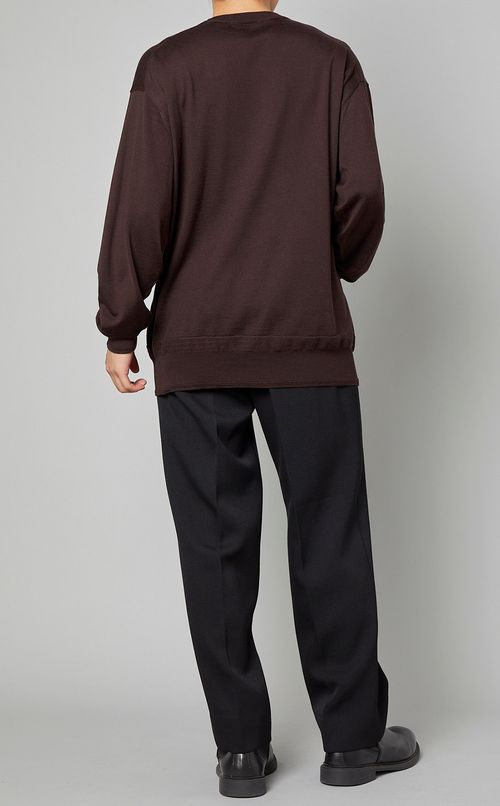 シルクウールプルオーバーニット