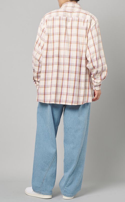 チェックグラデーションシャツ