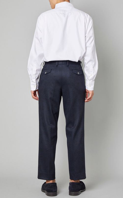 グレンチェックテーパードパンツ