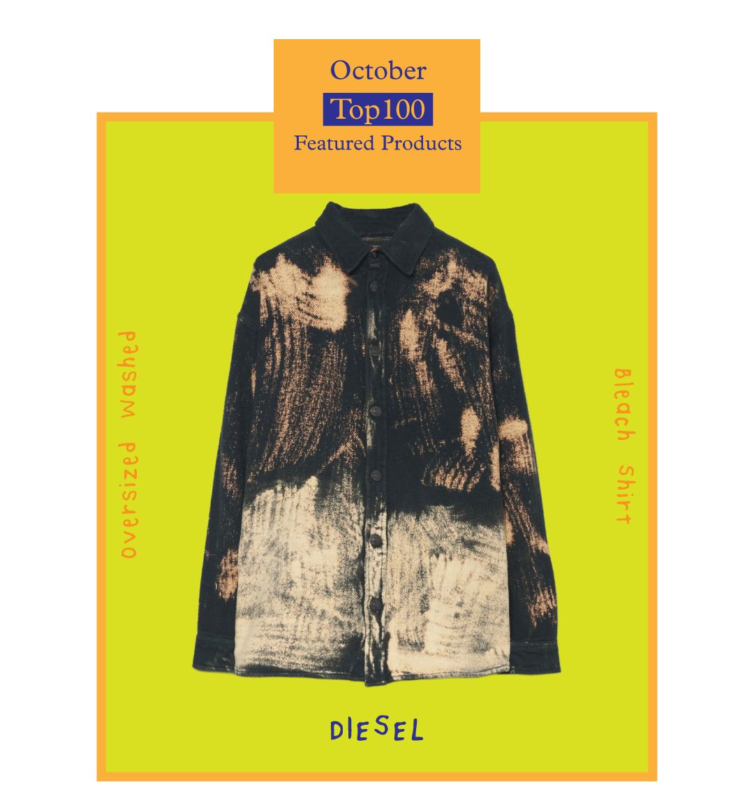 DIESELブリーチシャツ