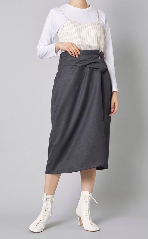 ウエストデザインキャミソールドレス