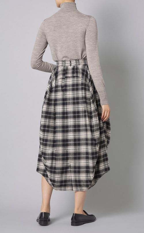 ボールチェックコクーンスカート
