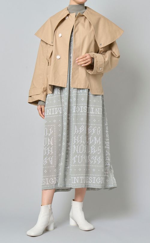 モザイクタイルプリントワンピース