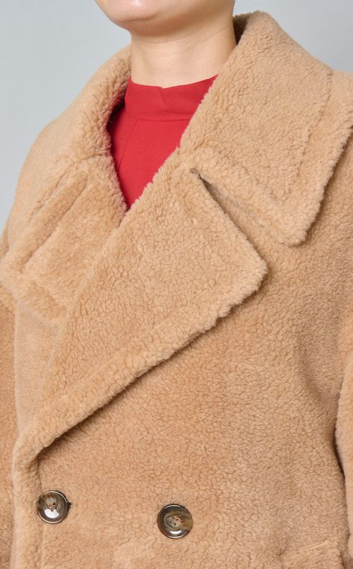 ビッグシルエットボアピーコート