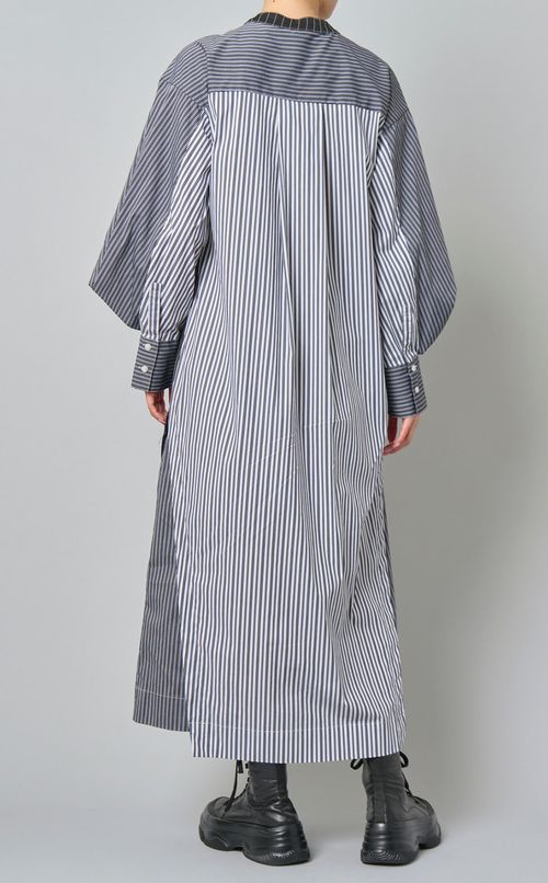 トライアングルタックシャツワンピース