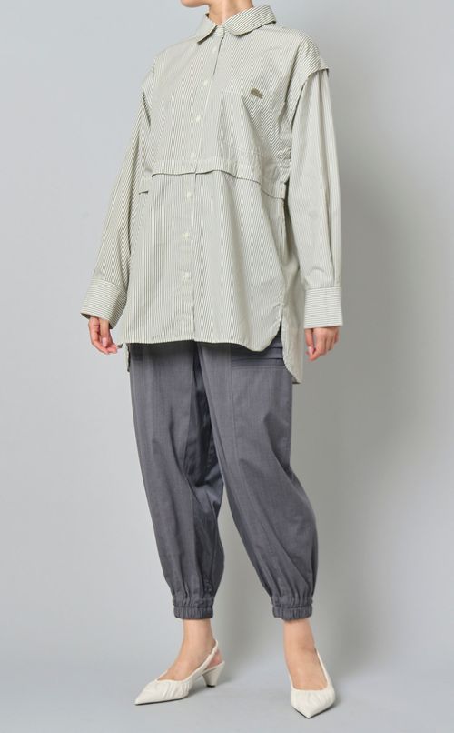 ツイル切替ジョガーパンツ