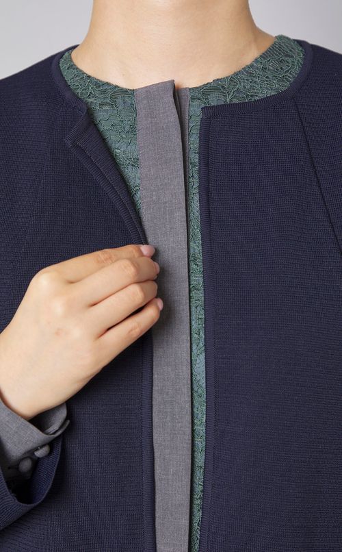 ミラノリブジャケットカーディガン