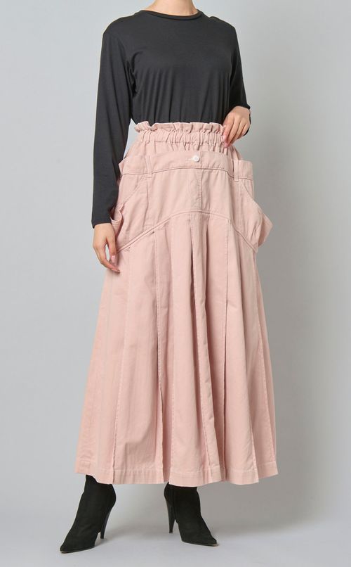 コットンツイルプリーツスカート