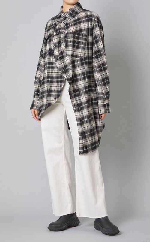 ボールチェックシャツ