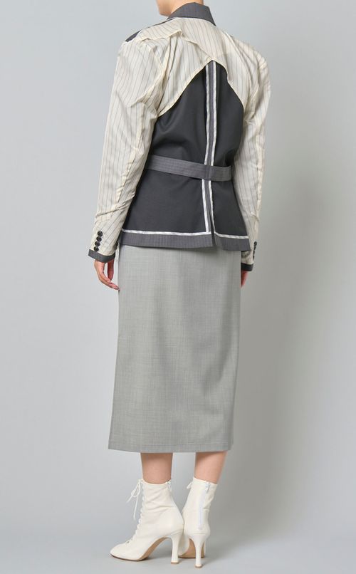 テーラードデザインショートジャケット