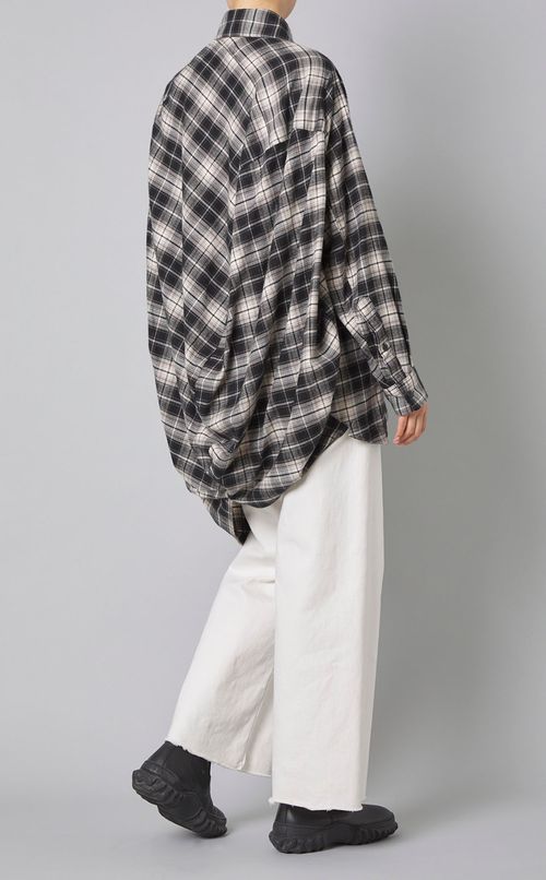 ボールチェックシャツ