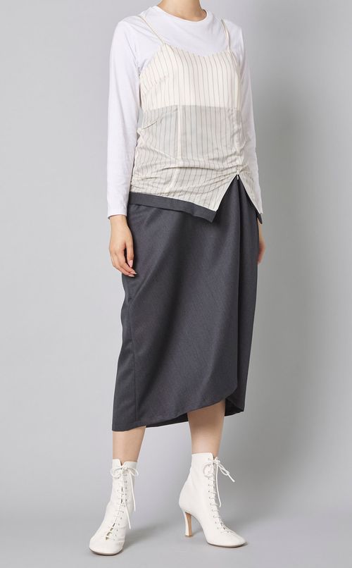 ウエストデザインキャミソールドレス