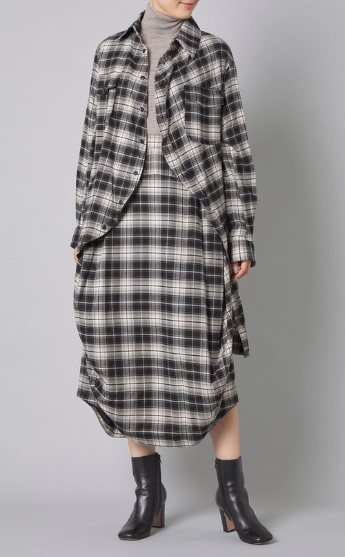 ボールチェックシャツ