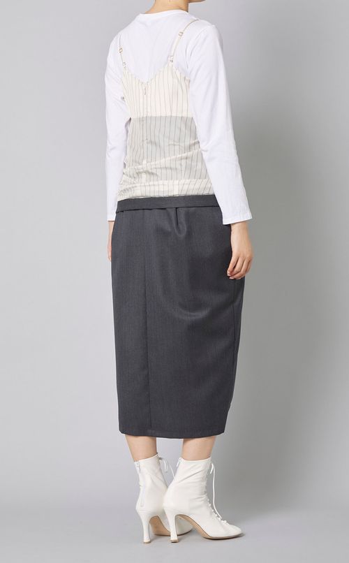 ウエストデザインキャミソールドレス