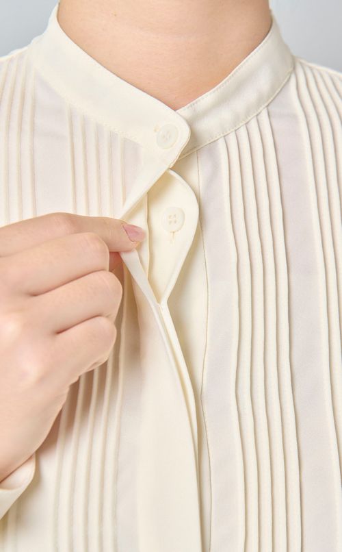 ピンタックシャツワンピース