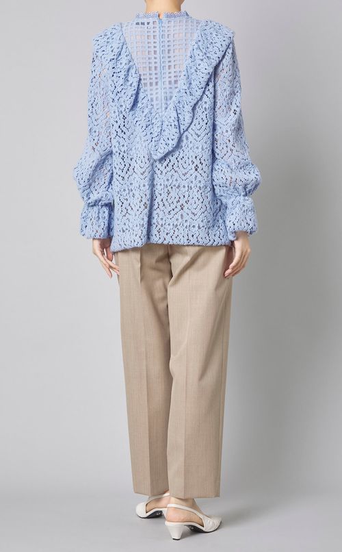 モールレーススカラップブラウス